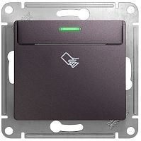 Выключатель карточный с подсветкой без рамки Systeme Electric Glossa 1-кл. сиреневый туман картинка